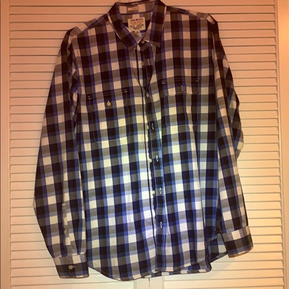 Men’s Lucky Brand Casual Button Up XL